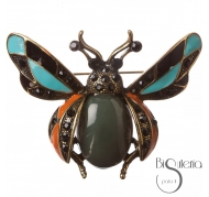 BROCHE BICHO METAL ESMALTE