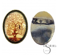 BROCHE METAL ESMALTE