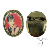BROCHE METAL ESMALTE