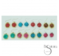 PENDIENTES METAL RESINA