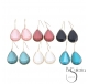 PENDIENTES METAL RESINA