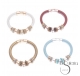 PULSERA CUERO ABALORIOS