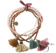 PULSERA 4 TIRAS CUENTAS