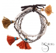 PULSERA 4 TIRAS CUENTAS