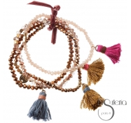 PULSERA 4 TIRAS CUENTAS