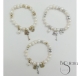 PULSERA CUENTAS METAL PERLAS CULTIVADAS