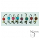 PULSERA GOMITA METAL RESINA