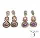 PENDIENTES CUENTAS INCRUSTADAS CRISTALES