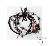 PULSERA 4 TIRAS CUENTAS