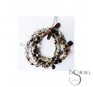 PULSERA 4 TIRAS CUENTAS
