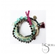 PULSERA 4 TIRAS CUENTAS