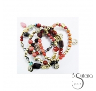 PULSERA 4 TIRAS CUENTAS