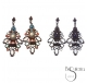 PENDIENTES METAL CUENTAS FACETADAS