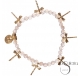 PULSERA PIEDRAS CUENTAS METAL