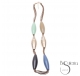 COLLAR LARGO PIEZAS METAL RESINA