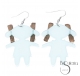 PENDIENTES MUÑECA RESINA
