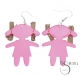 PENDIENTES MUÑECA RESINA
