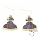 PENDIENTES METAL ESMALTE