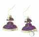 PENDIENTES METAL ESMALTE