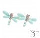 PENDIENTES METAL ESMALTE CRISTALES