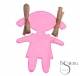 BROCHE RESINA MUÑECA
