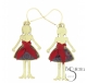 PENDIENTES METAL ESMALTE