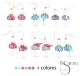 PENDIENTES METAL ESMALTE
