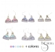 PENDIENTES METAL ESMALTE