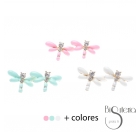 PENDIENTES METAL ESMALTE CRISTALES