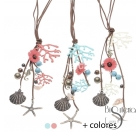 COLLAR LARGO COLG. MOTIVOS MARINOS