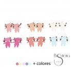 PENDIENTES MUÑECA RESINA