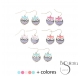 PENDIENTES METAL ESMALTE