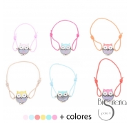 PULSERA GOMITA METAL ESMALTE
