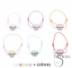 PULSERA GOMITA METAL ESMALTE